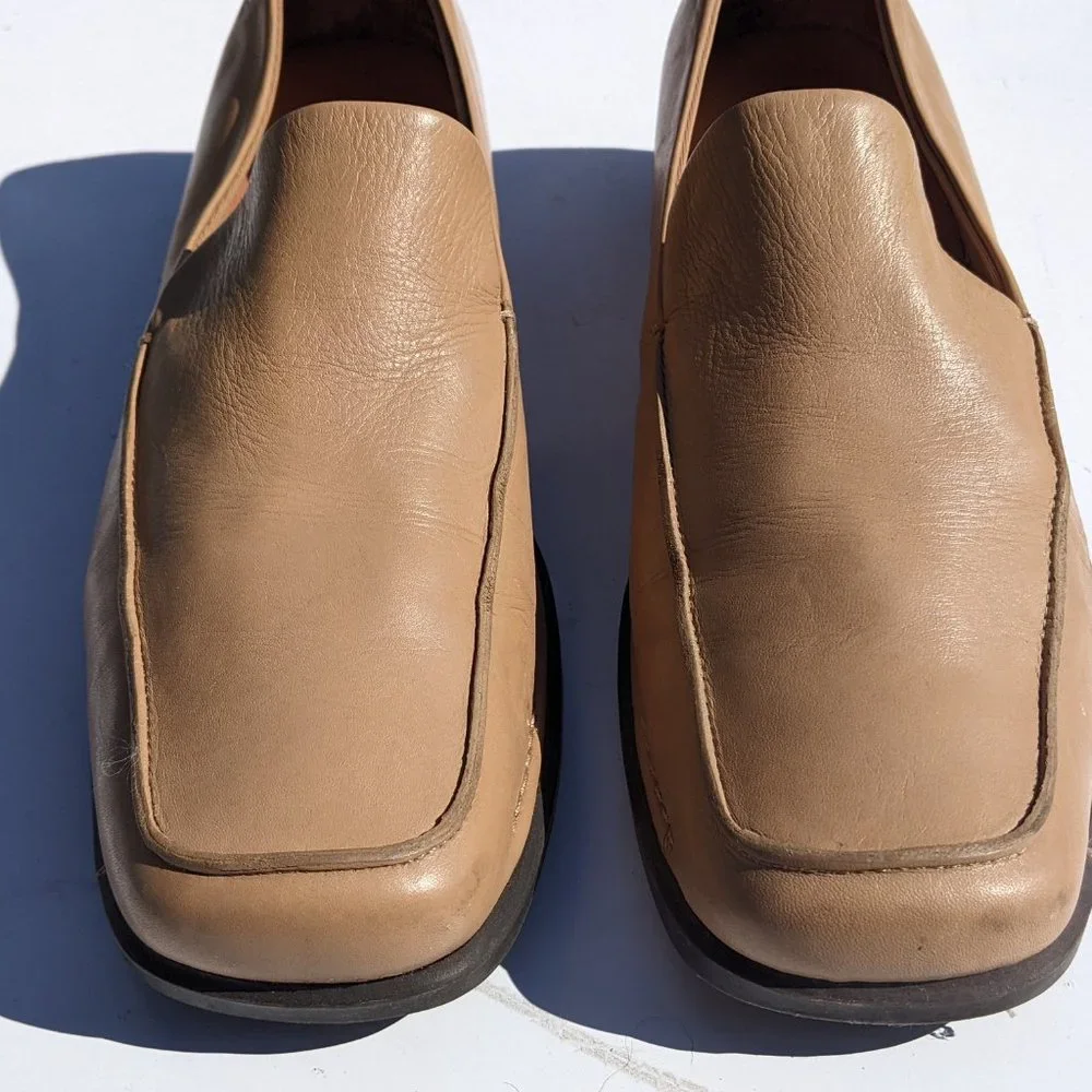 RockPort Tan leather loafers, slip on shoes 8.5W - Picture 5 of 11